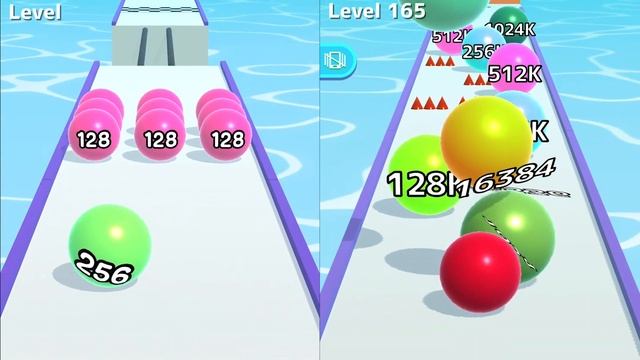 ? BALL RUN 2048 vs BALL RUN INFINITY All Levels Gameplay Walkthrough Android, iOS 5 смотреть онлайн