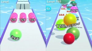 ? BALL RUN 2048 vs BALL RUN INFINITY All Levels Gameplay Walkthrough Android, iOS 5
