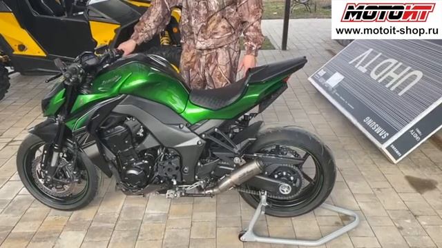 Kawasaki Z1000 коллектор Arrow глушители SC-Project CR-T смотреть онлайн