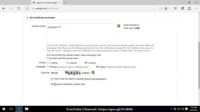 Free SSL Certificates. Get a free SSL certificate from WoSign, 3 years смотреть онлайн