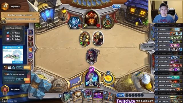 Hearthstone Grinder Mage - Coldlight Oracle and Deathlord! #1 смотреть онлайн