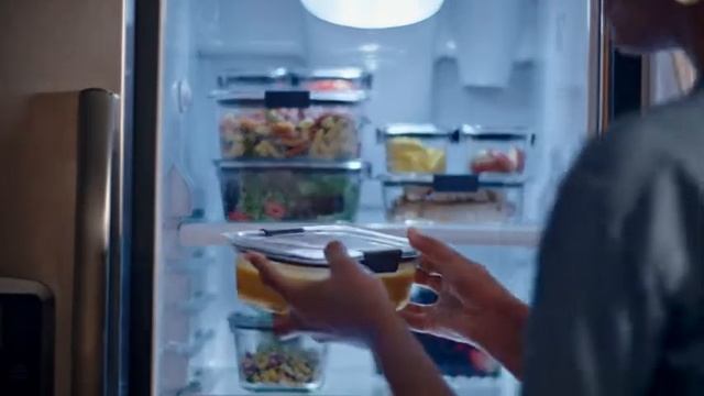 Rubbermaid Brilliance Glass Storage Set of 4 Food Containers with Lids (8 Pieces Total), смотреть онлайн