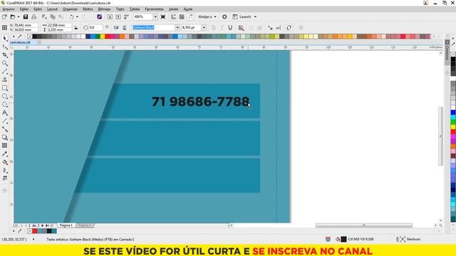 CORELDRAW 2018 #AULA07 - CARTÃO DE VISITAS смотреть онлайн