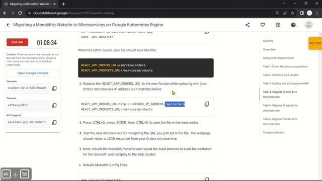 Migrating a Monolithic Website to Microservices on Google Kubernetes Engine | #GSP699 | Solution смотреть онлайн