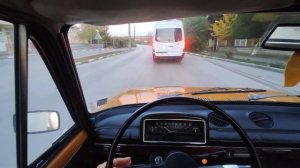 Short sunset drive in Lada 2101.