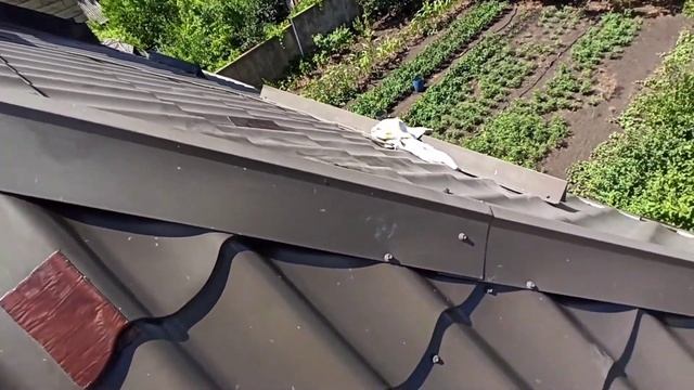 Ремонт кровли из металлочерепицы - битумной лентой (Технониколь), в Донецке смотреть онлайн