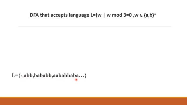 DFA that accepts language L={w | w mod 3=0 ,w ∈ {a,b}* смотреть онлайн