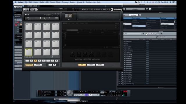 Cubase 7.5 - Groove Agent SE 4 - The New Drum Sampler смотреть онлайн