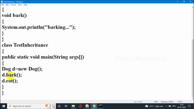 Learn Java - Part - 15 | JAVA Inheritance | Detailed Explanation | Tamil Academy смотреть онлайн