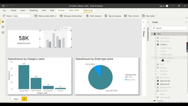What is Measure table in Power BI Desktop Tips and Tricks (23/100) смотреть онлайн