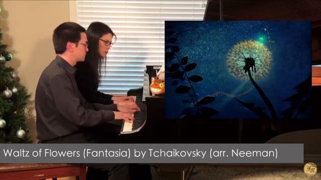 Tchaikovsky Waltz of the Flowers (piano 4 hands arr. Neeman) смотреть онлайн