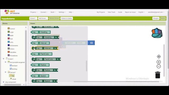 Mit App Invertor Ile Top Oyunu Yapıyoruz