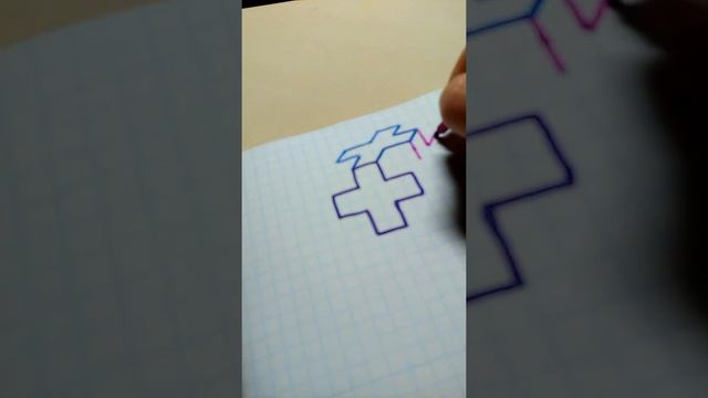 Рисуем объёмный крест смотреть онлайн