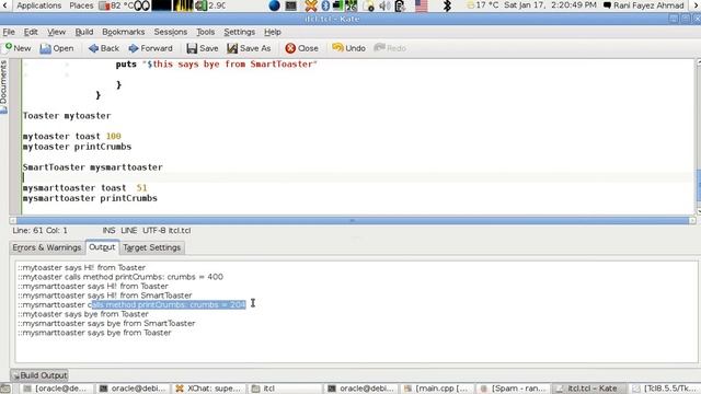 Tcl/Tk Object Oriented Programming Using Itcl (incr Tcl) Lesson 4 (Arabic Version) смотреть онлайн
