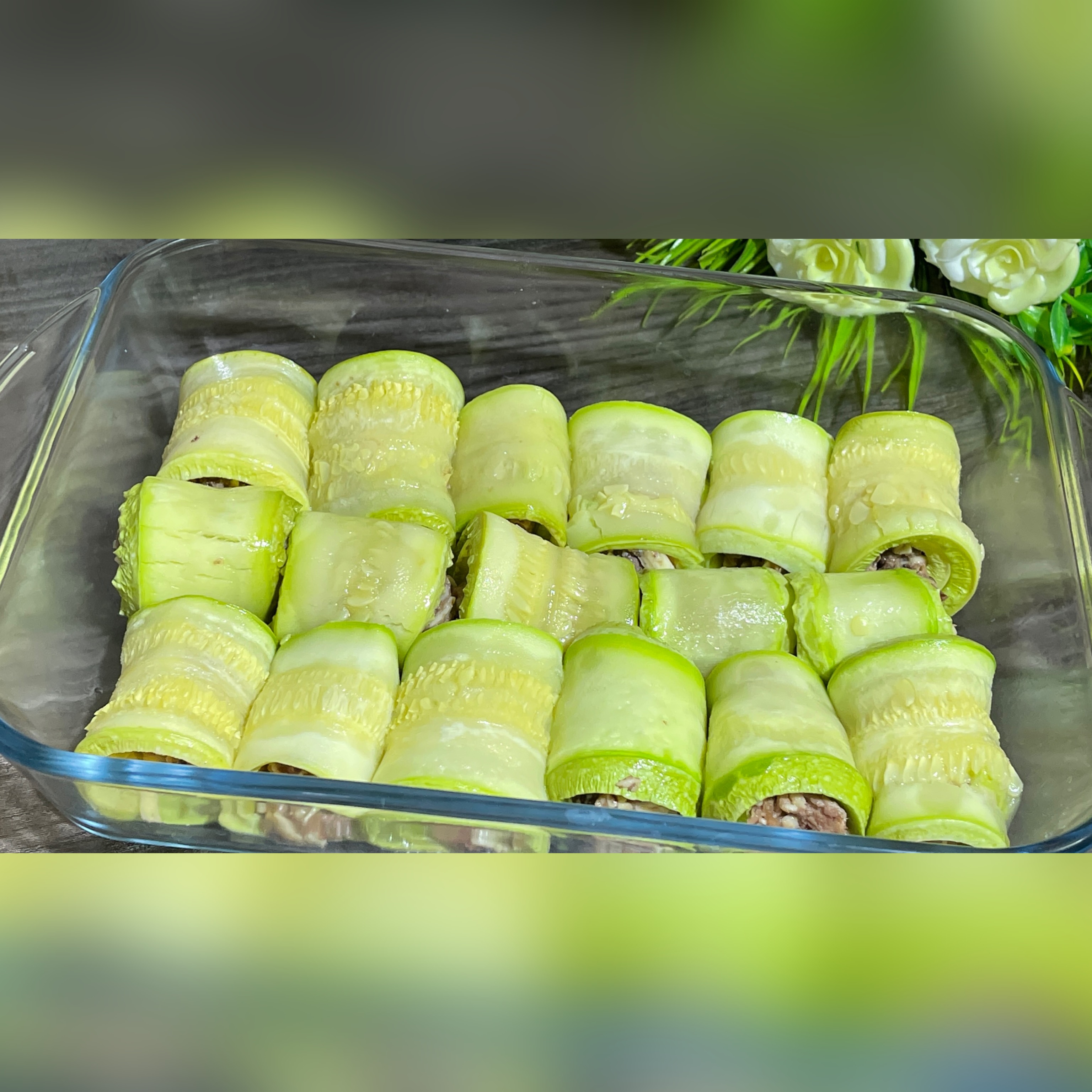 Рулетики из кабачков с вкусной начинкой. Быстро и очень вкусно.