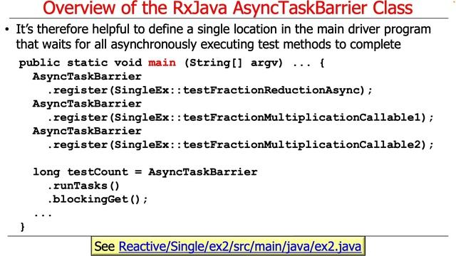 Overview of the RxJavaAsyncTaskBarrier Framework смотреть онлайн