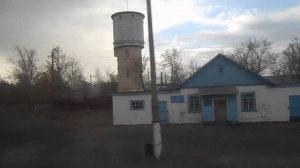 Станция Жалтыр - поезд заехал мимо элеваторов