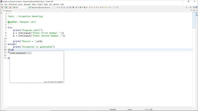 #84 Exception Handling in Python | Python Tutorial for Beginners смотреть онлайн
