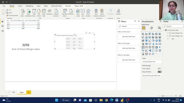 18 How to create Card, Multi-Row Card & KPI views in Power BI | Data Analysis in Power BI смотреть онлайн