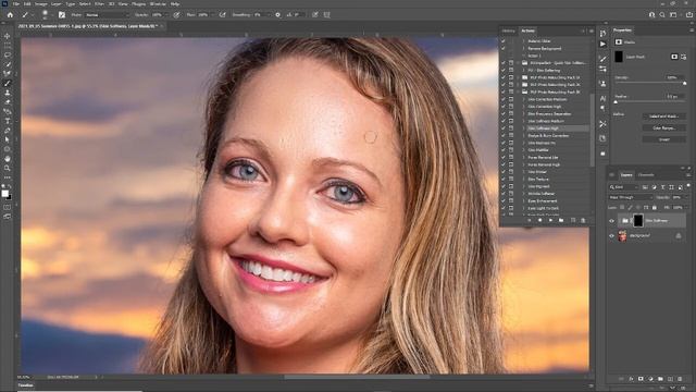 2 Skin Softness Photo Light Pro Skin Retouching in Adobe Photoshop смотреть онлайн