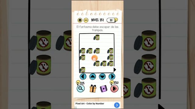 Brain test el fantasma debe escapar de las trampas nivel 251 смотреть онлайн