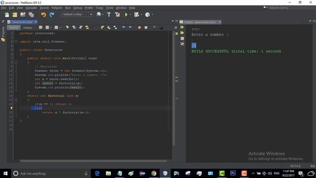 Java Basics Course || 36#||Geting The Factorial Using Recursion (ARABIC) смотреть онлайн