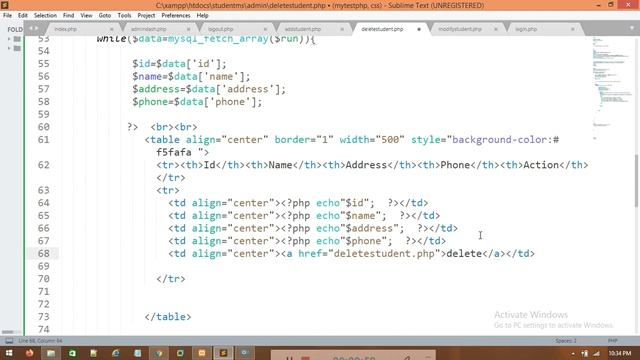 STUDENT RECORD MANAGEMENT APP DEVELOPMENT IN PHP (PART 6) | DATACOM IT INSTITUTE смотреть онлайн