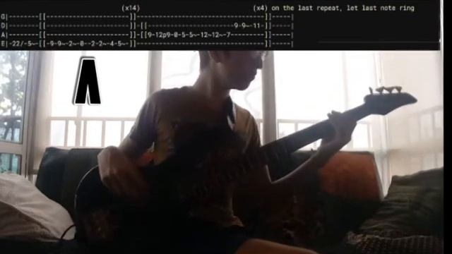 Taxi Cab | Twenty one pilots Bass cover with tabs along in the video