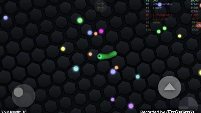 Первое видео,первый летсплей по "Slither.io" смотреть онлайн