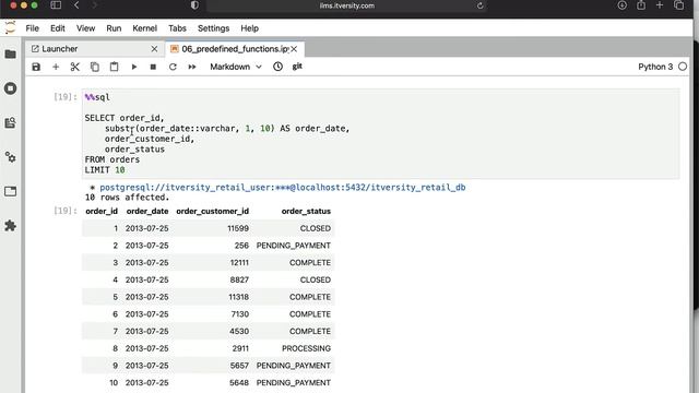 Database Essentials - Predefined Functions - Extracting Data - Using substr and split_part смотреть онлайн