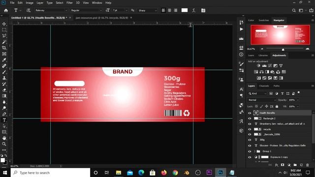 How to Create a Simple Jam Jar Label Design in Photoshop смотреть онлайн