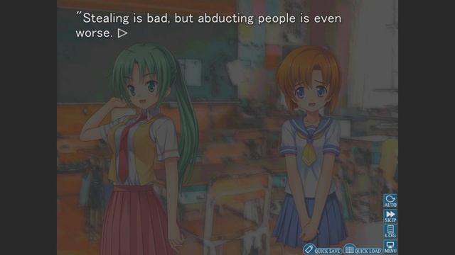 Let's read Higurashi When They Cry Hou - Ch.1 Onikakushi - part 1 смотреть онлайн