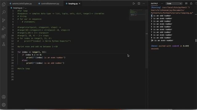 Python Tutorials In Hindi #15. PYTHON LOOPING & ITERABLES PART - II BREAK & CONTINUE смотреть онлайн