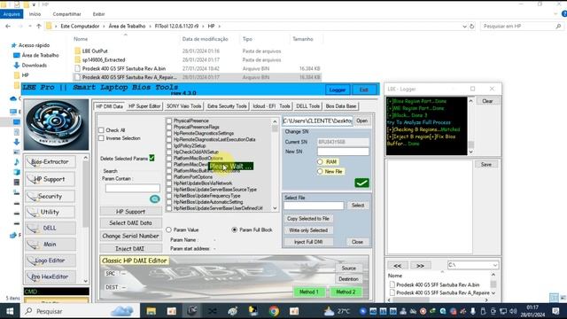 HP Prodesk 4000 G5 Reparando bios com LBE PRO смотреть онлайн