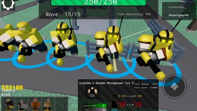 Golden minigunner review Gold tower defense roblox смотреть онлайн