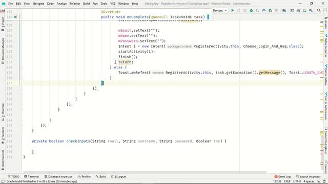 Tinder Clone | Dating App | Registration Activity | Android Studio | Part 6 смотреть онлайн