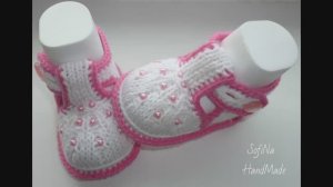 Мастер класс вяжем пинетки , пинетки крючком, пинетки спицами.