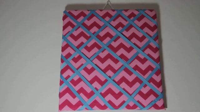 Pink Chevron Picture Board Fabric Memo Board - video demo смотреть онлайн
