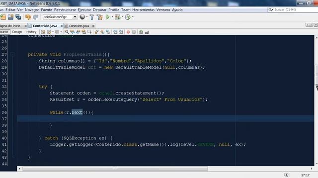 Base de datos java y derby parte3(MOSTRAR EN TABLA) смотреть онлайн