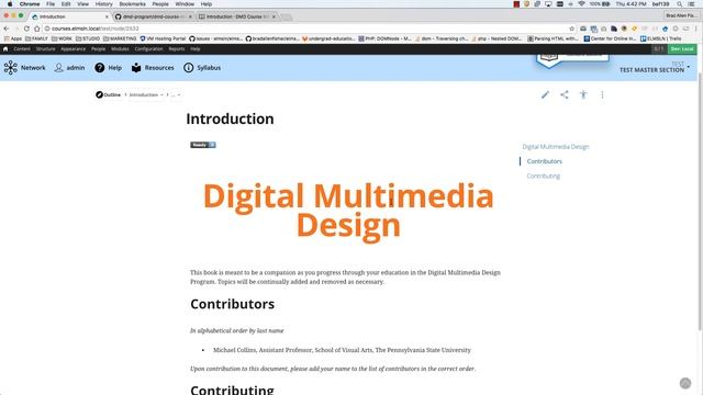 Use ELMSLN to import a gitbook structure into a course outline смотреть онлайн