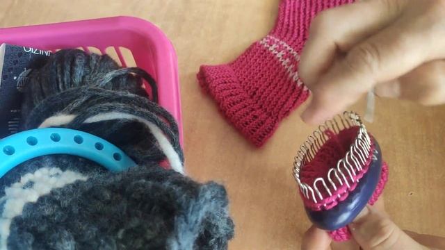 Резинка для носков без спиц , на ЛУМЕ , просто и быстро ..