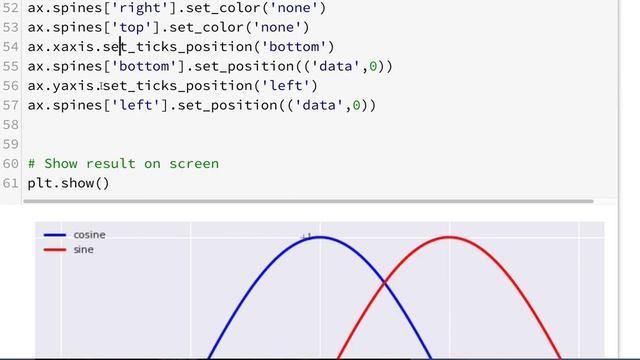 PyPlot 006 - Moving spines смотреть онлайн