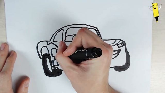 How to draw Lightning McQueen for kids | लाइटनिंग मैकक्वीन कैसे ड्रा करें | Easy Drawing for Kids смотреть онлайн