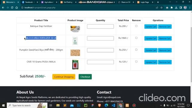 FYP Demo video homKhadka (online seeds and insecticides web system using core PHP & MySQL) смотреть онлайн