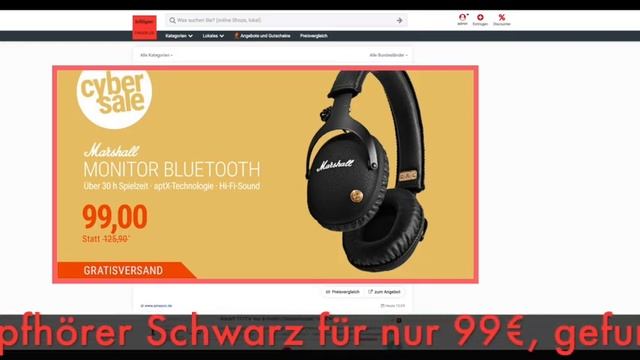 Schnäppchen/Billiger des Tages 07.04.20 - Marshall Monitor Bluetooth Over-Ear Kopfhörer Schwarz смотреть онлайн
