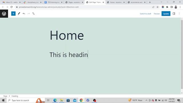 D-4 P-2 | Learn how to create pages in wordpress | Ecommerce Professional | HPP | DoICT смотреть онлайн