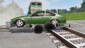 Машины против рельсов #3 – BeamNG.Drive