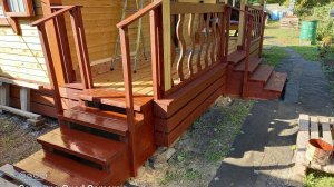 Крыльцо из дерева для каркасного дома 6х6 м, своими руками