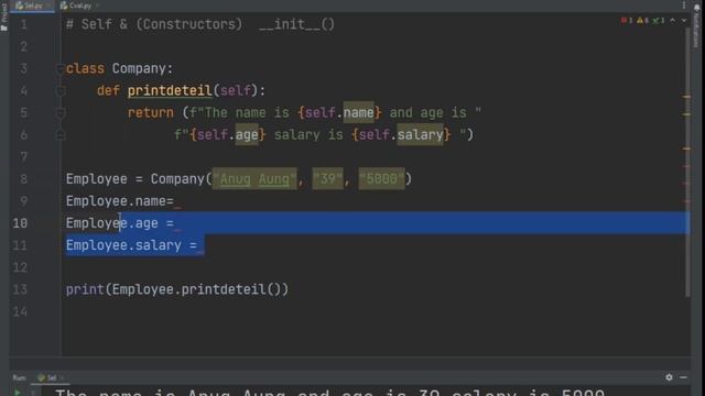__init__() (Constructor) & Self in Python | Python Tutorials for Beginners#35 (in Myanmar) смотреть онлайн
