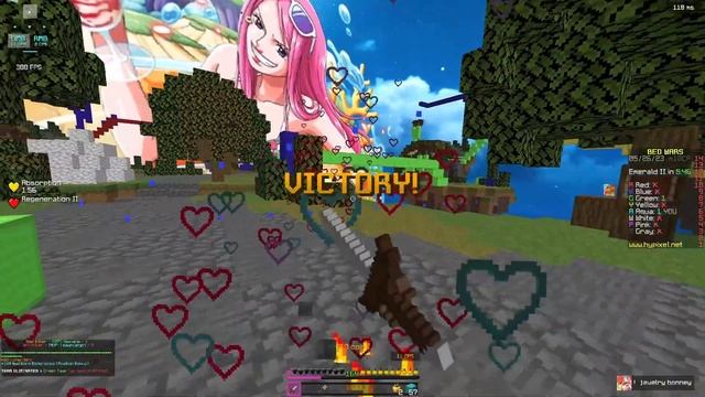 TOP ONE PIECE WAIFU MINECRAFT BEDWARS TEXTURE PACK (Anime waifu pack) | Hypixel Bedwars смотреть онлайн